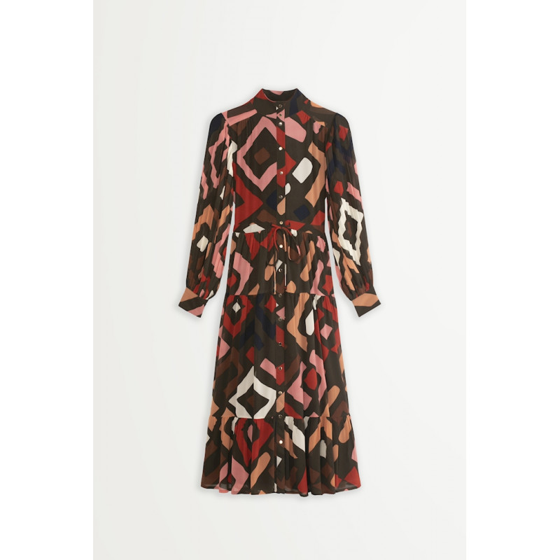 Robe Chelby tabac - Suncoo